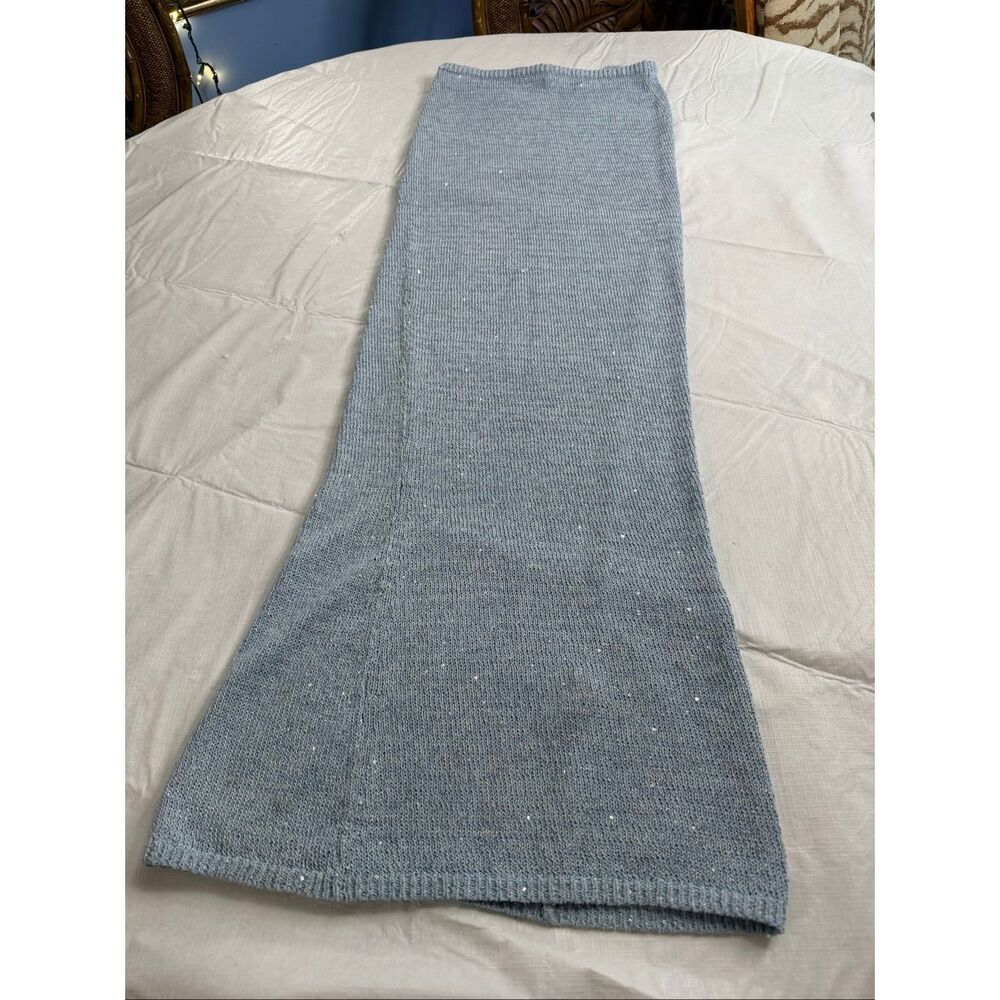 ASTA RESORT Revolve Blue Strapless Dress Size Small Read Description